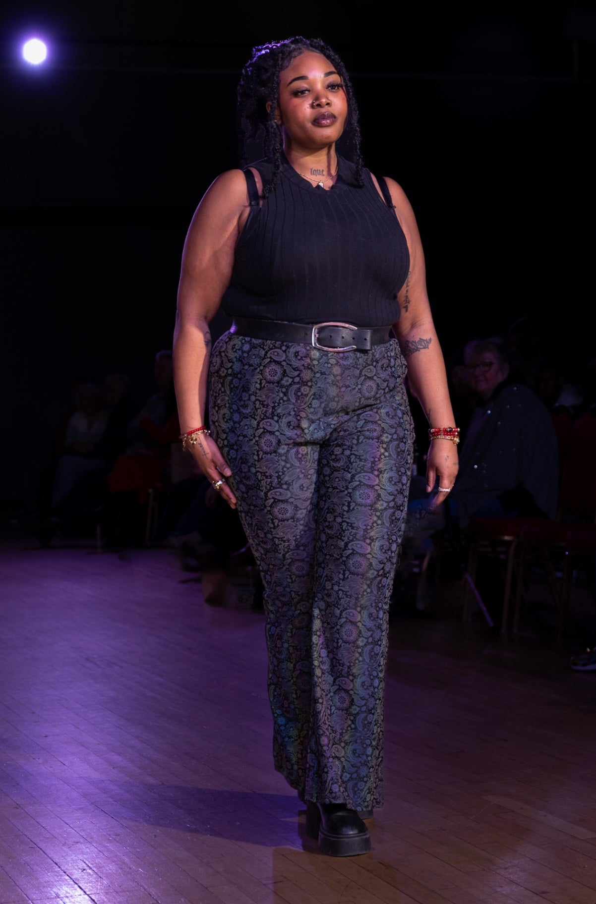 Paisley print flares