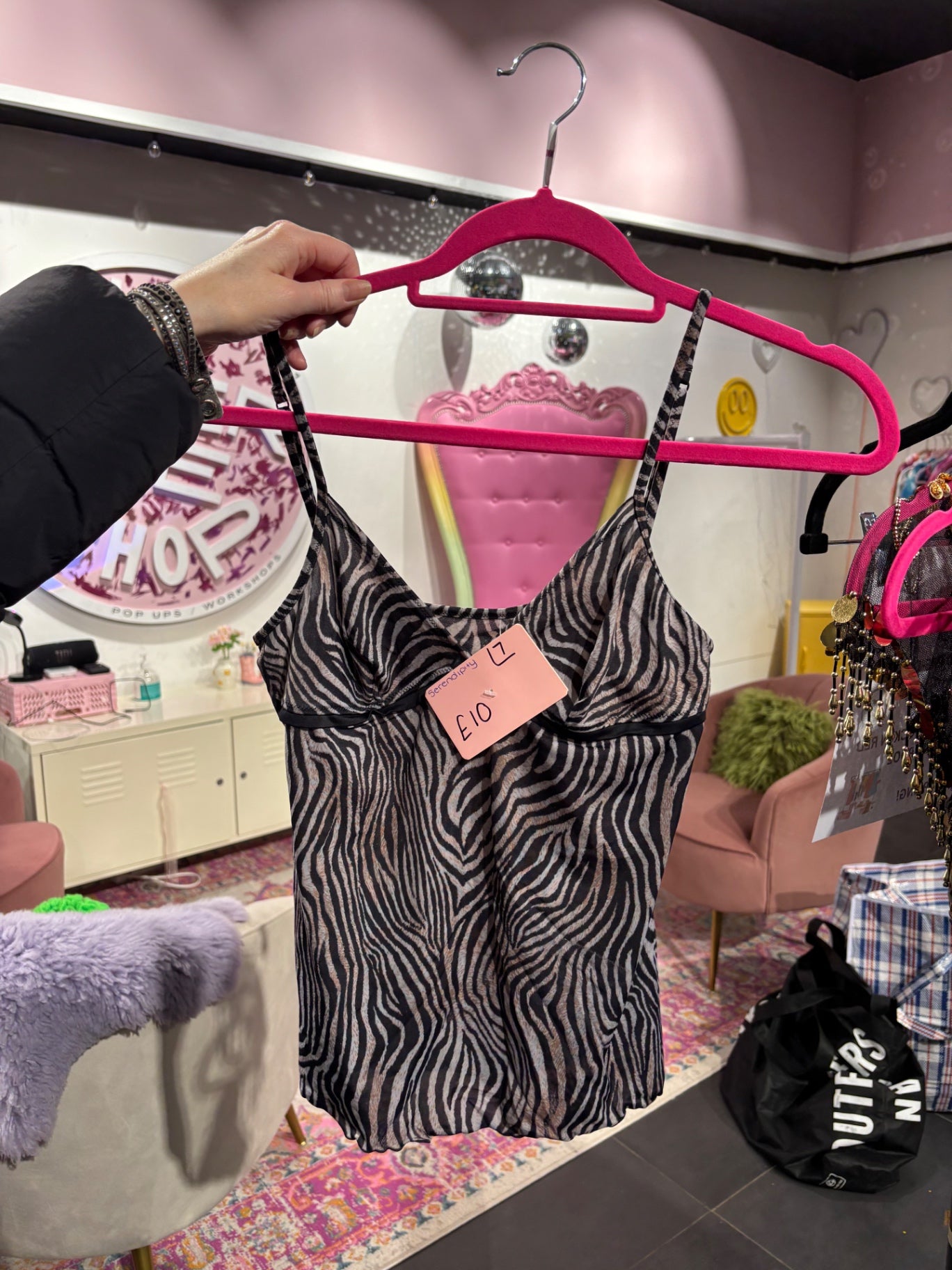 Zebra Print cami top