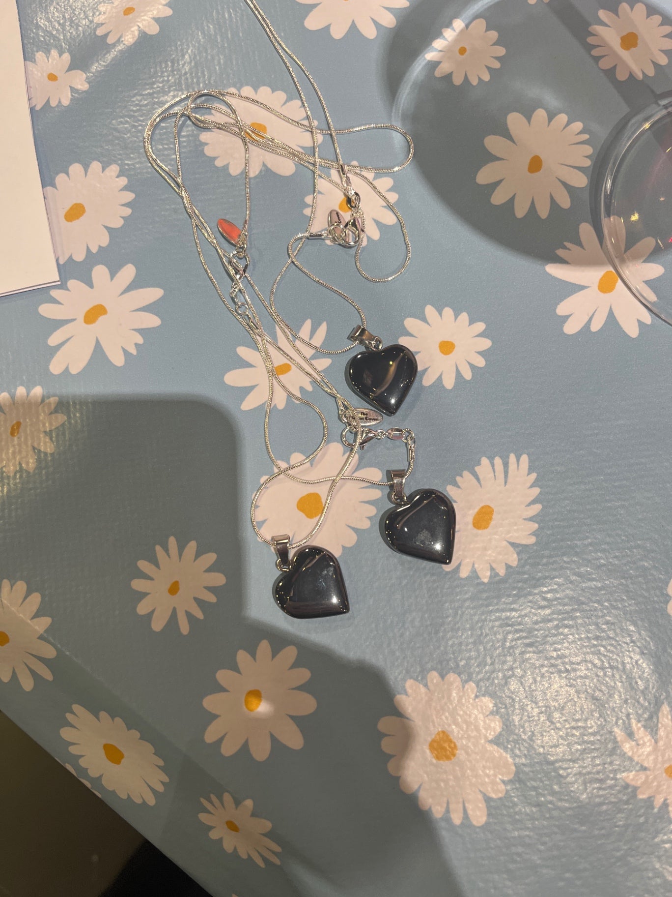 Black Hematite silver necklace