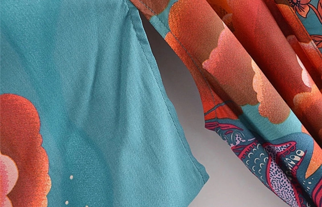 Green Luna sunrise dress