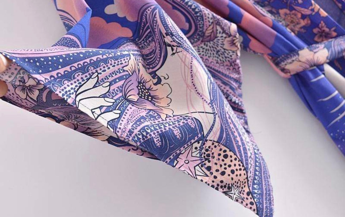 Purple Luna Night Kimono