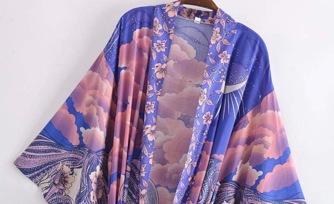 Purple Luna Night Kimono