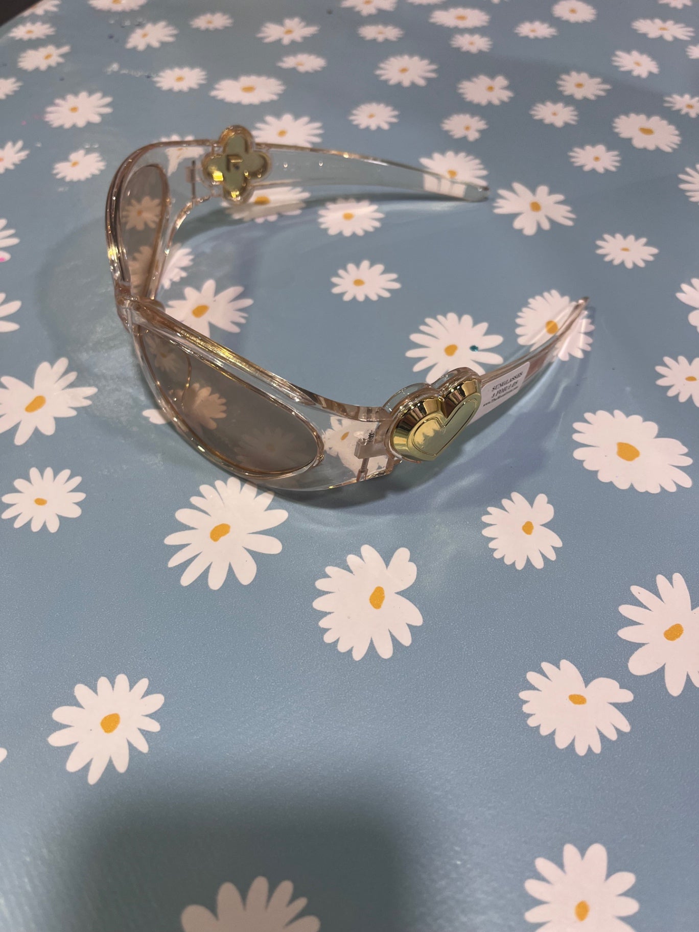 Y2K Love Heart Sunnies Tea