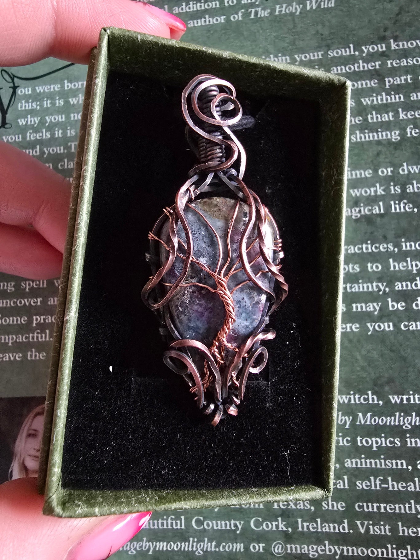Ruby in kyanite tree of life