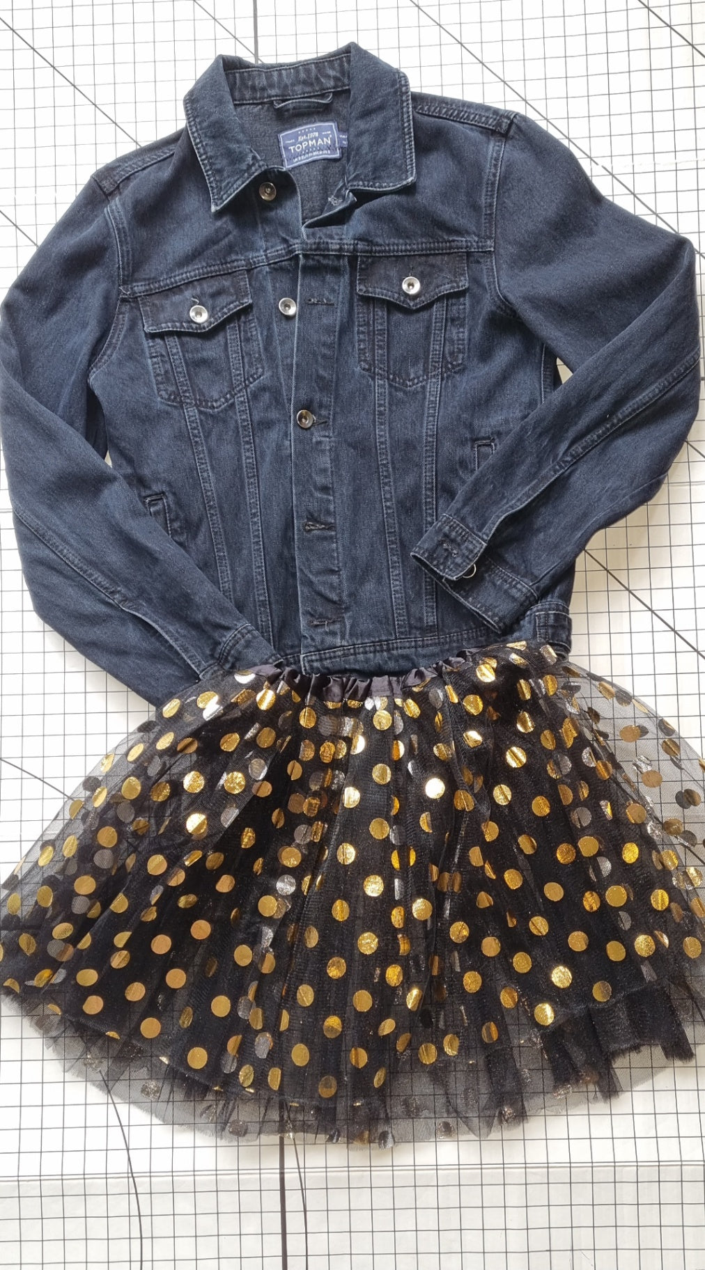 Gustav Klimt The Kiss Jeweled Black Denim Jacket