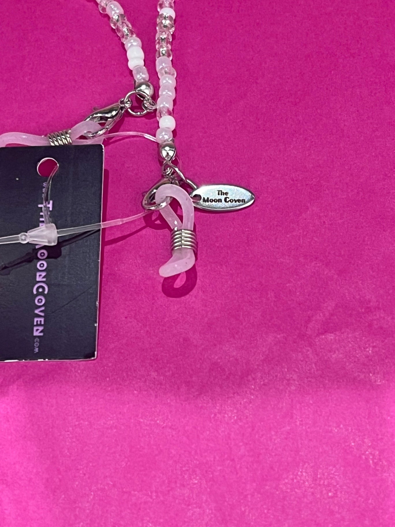Pink Rainbow Mix Bead Sunglasses Chain