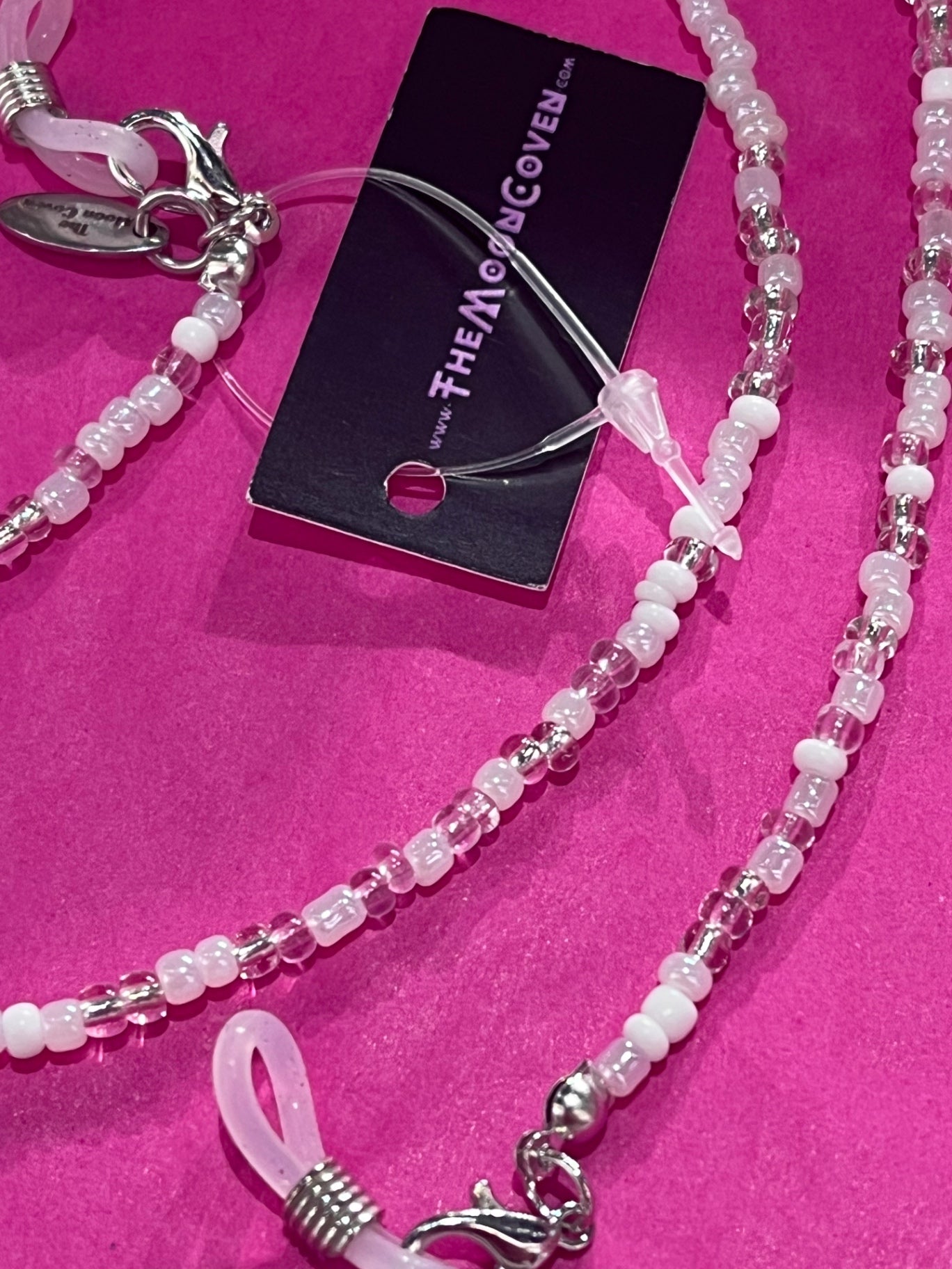 Pink Rainbow Mix Bead Sunglasses Chain