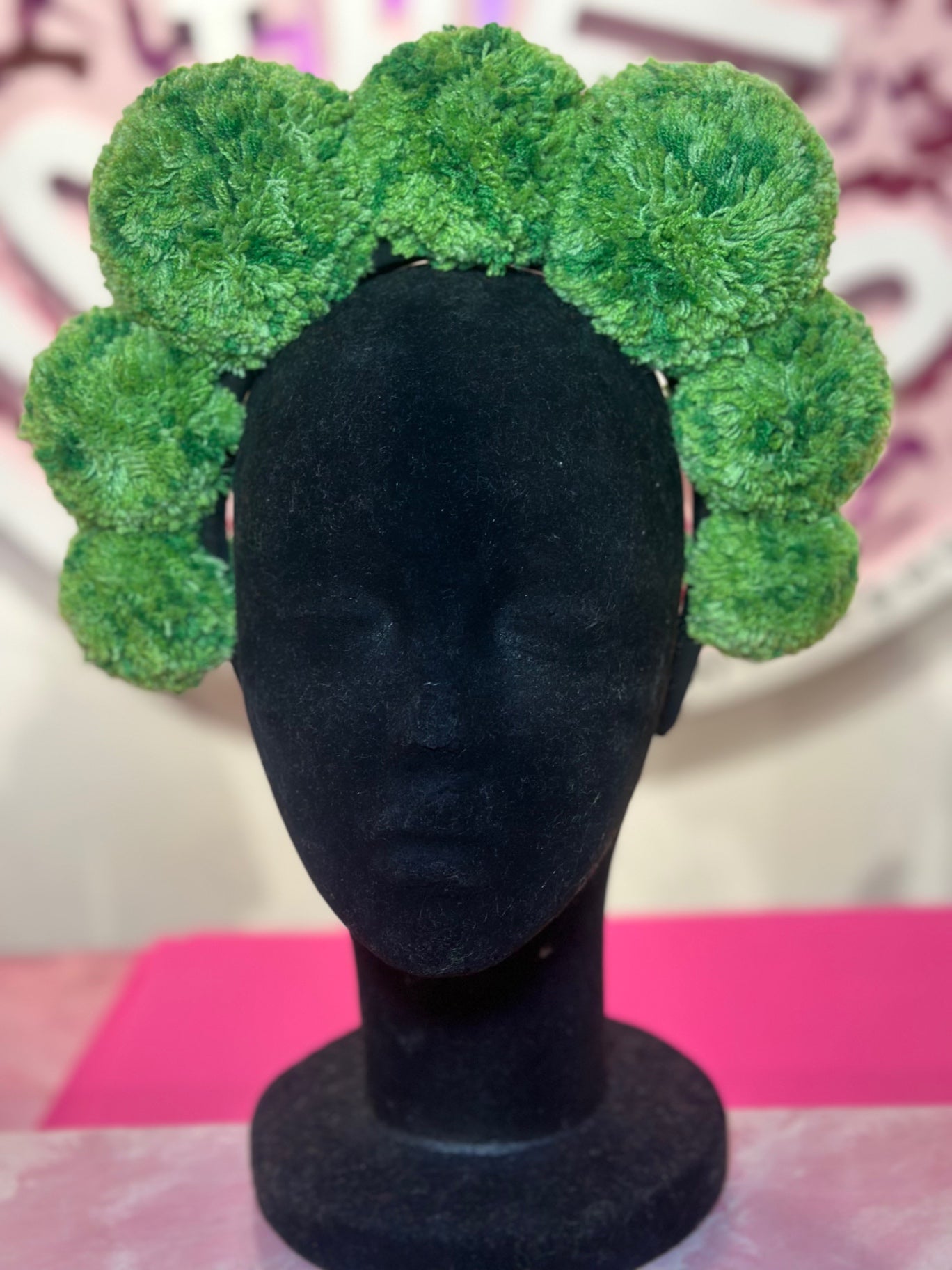 Full Green standard Pom headband
