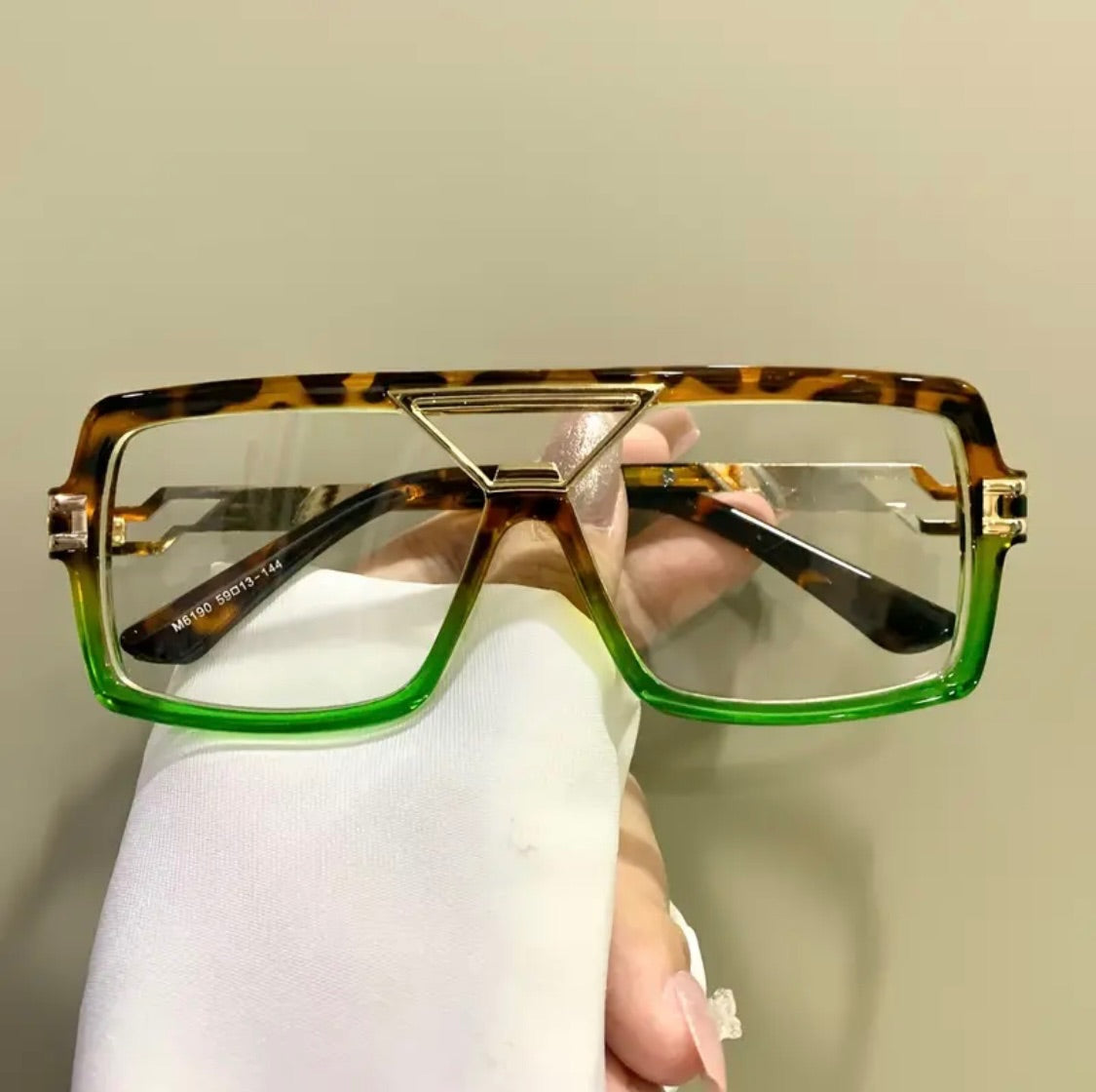 Aviator Green Leo Anti Blue Light Glasses
