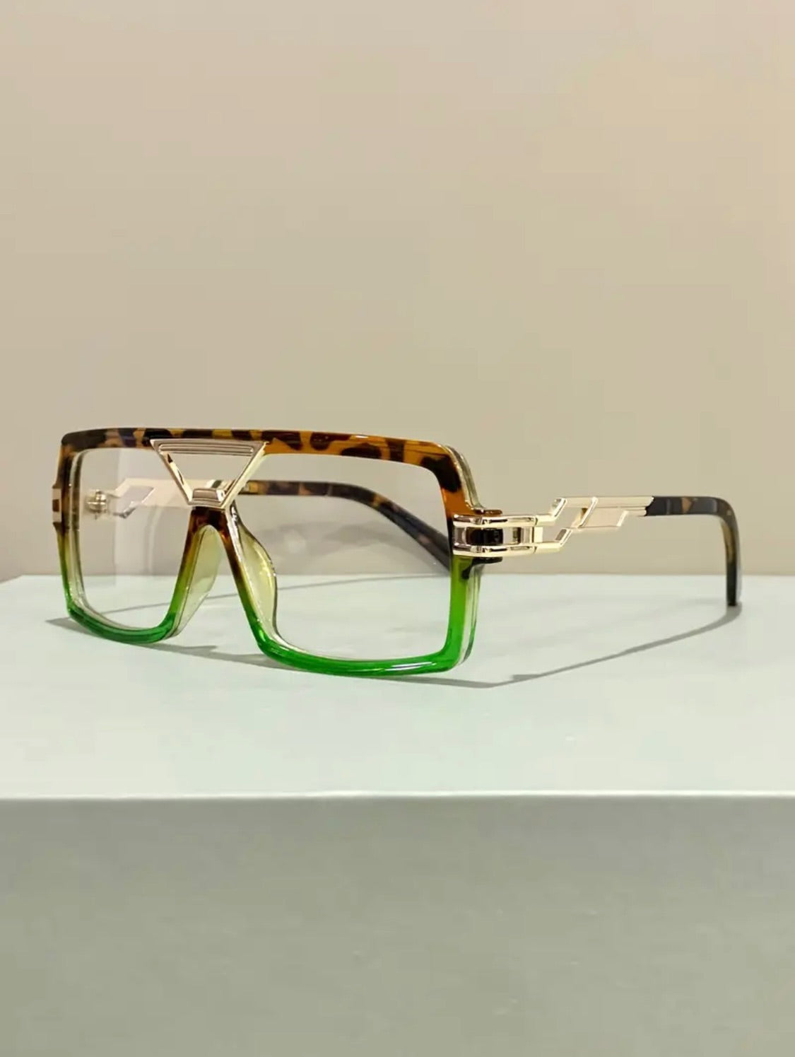 Aviator Green Leo Anti Blue Light Glasses