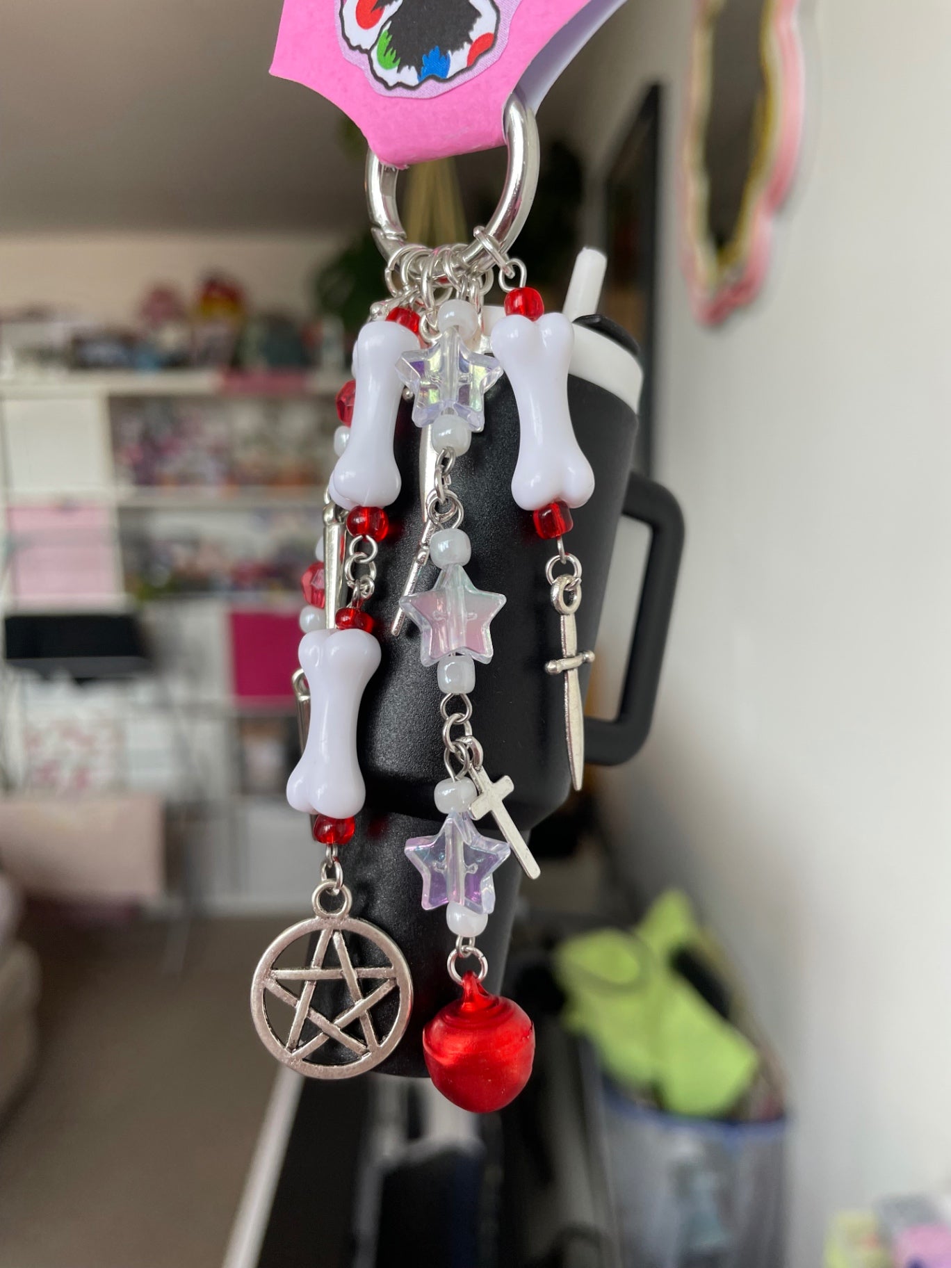 Black Tumbler Keychain