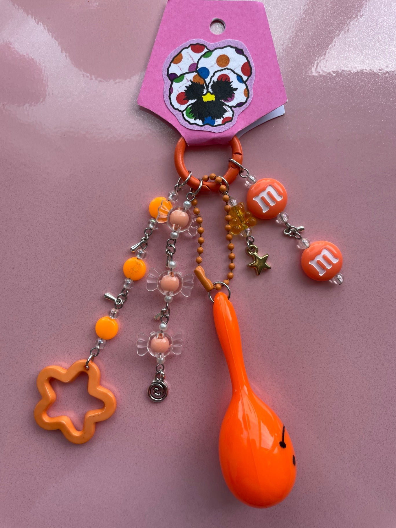 Orange Junk Keychain