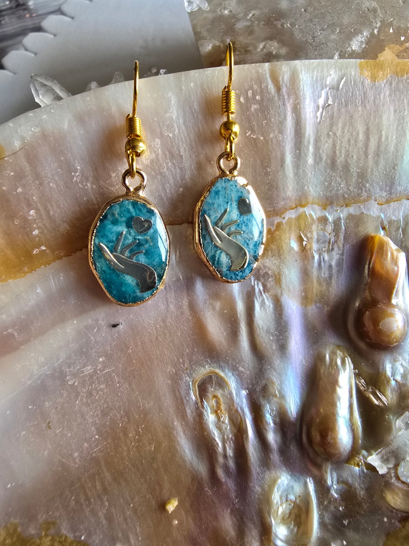 Apatite earrings