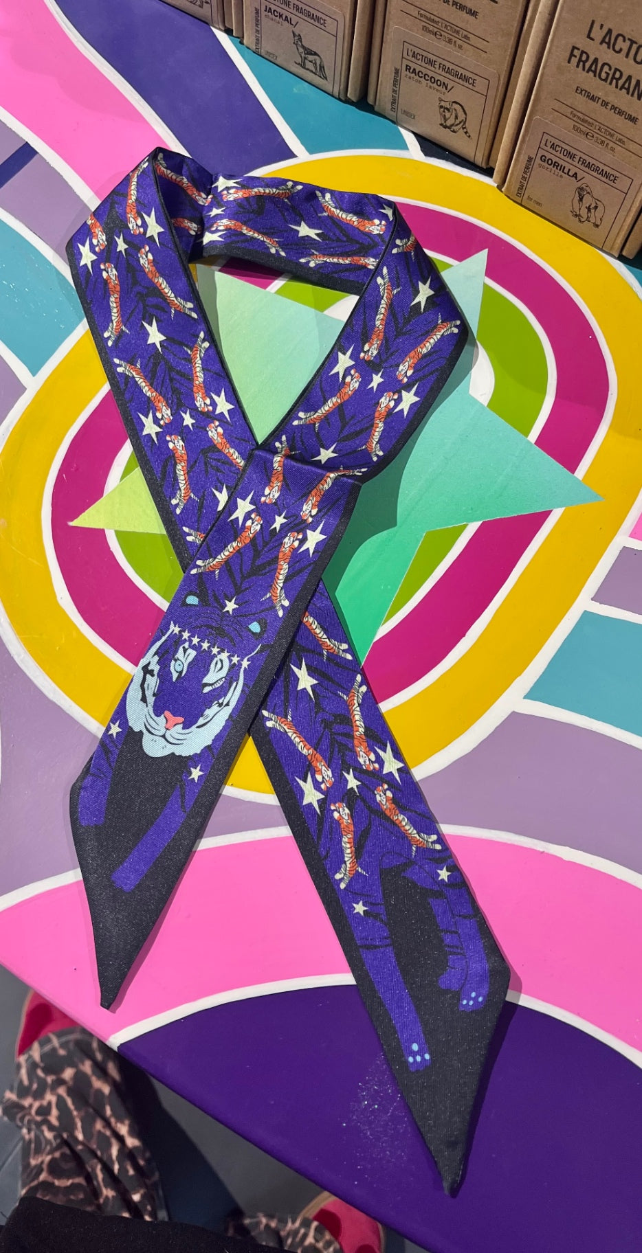 Purple Starry Tiger Scarf