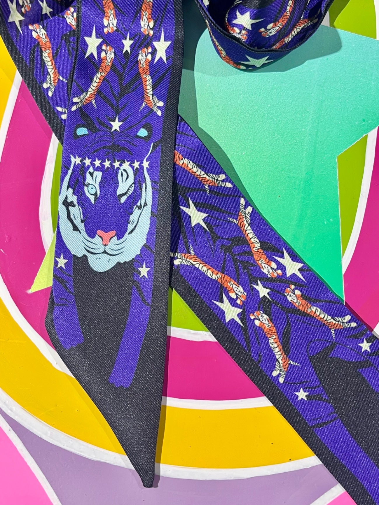 Purple Starry Tiger Scarf