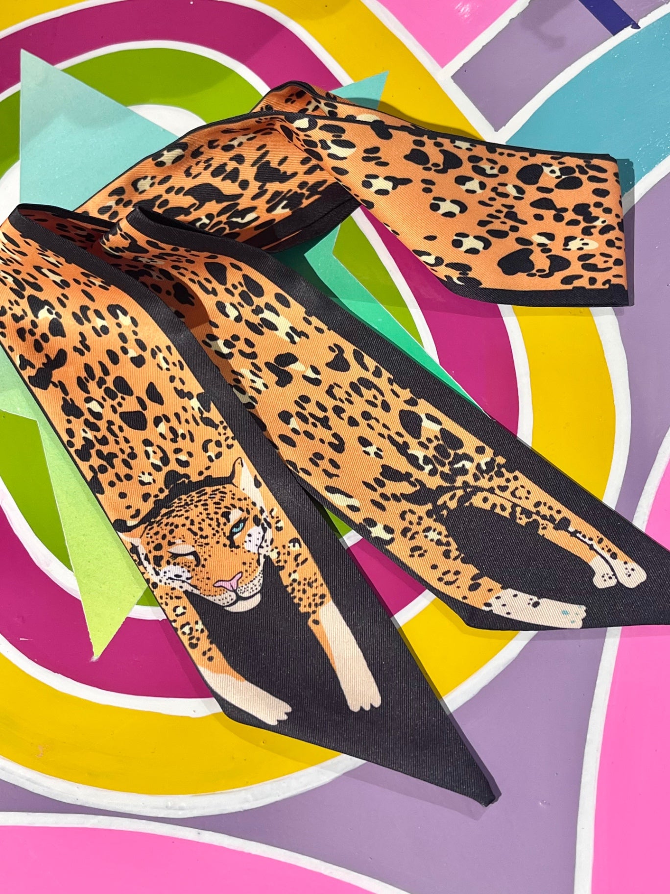 Winking Leopard Scarf