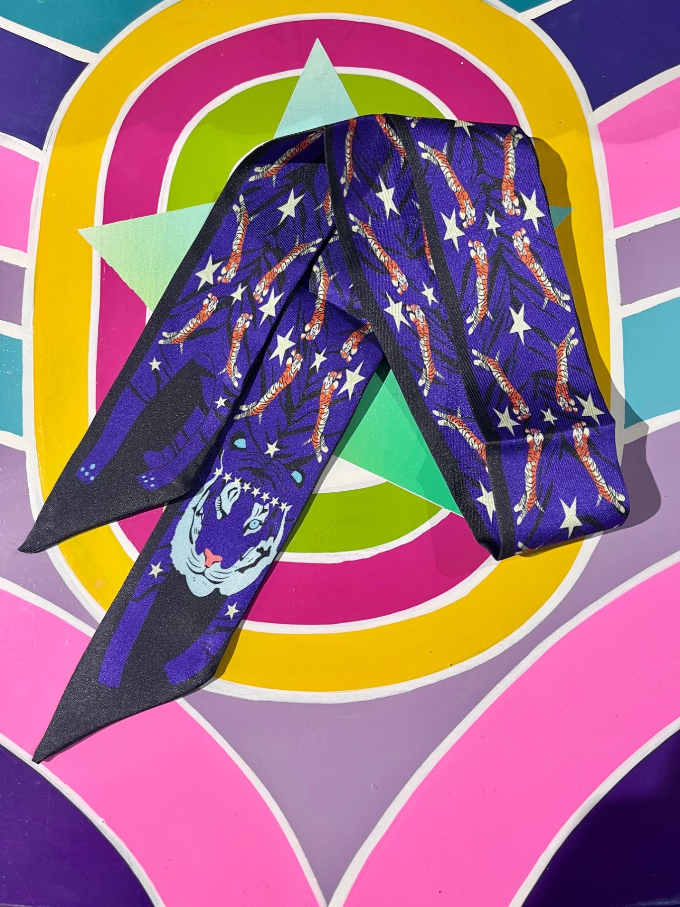 Purple Starry Tiger Scarf