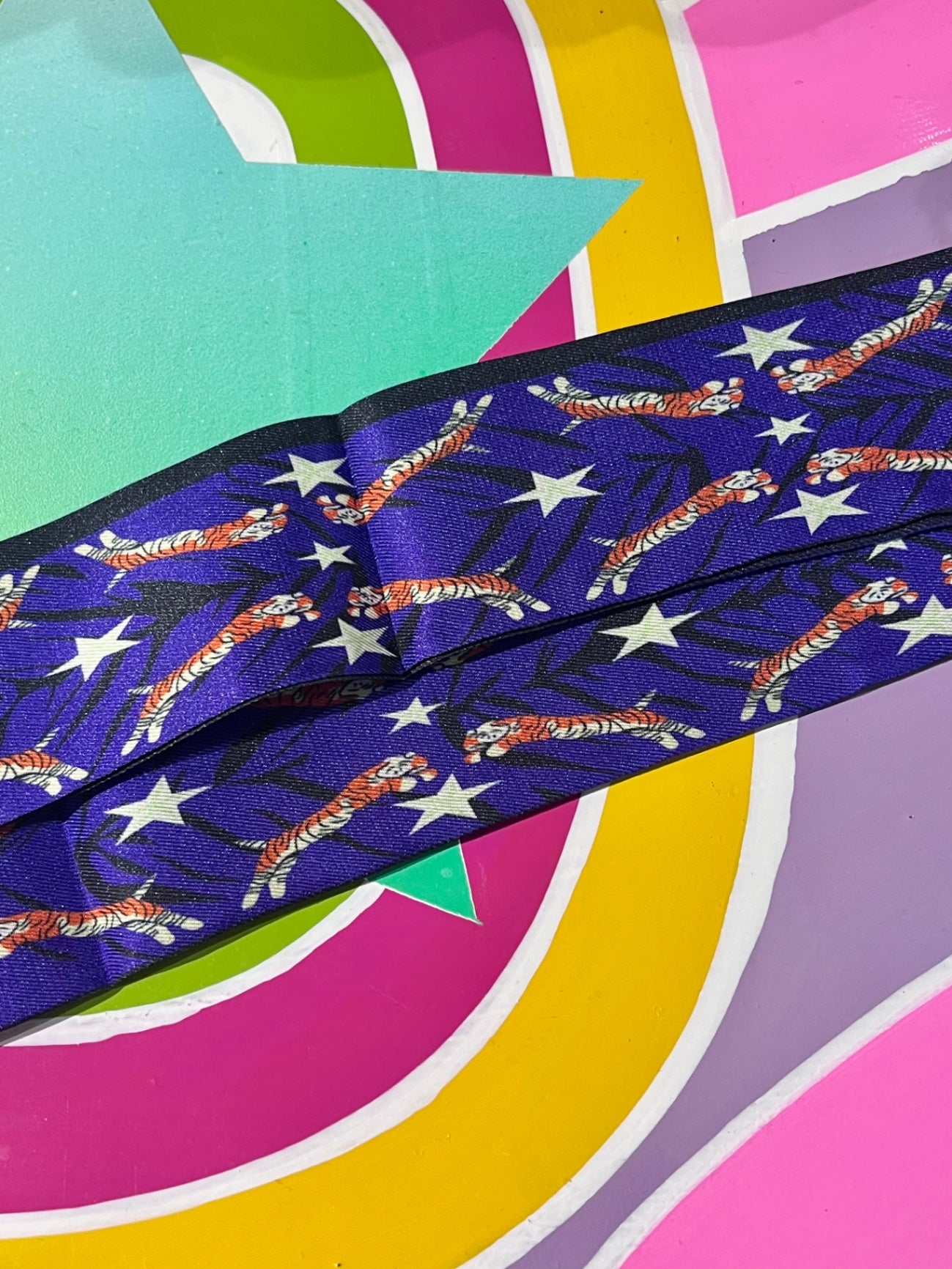 Purple Starry Tiger Scarf