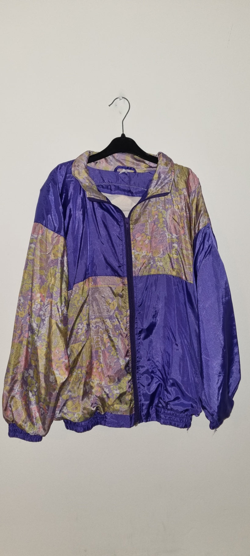 Alice in Wonderland floral windbreaker
