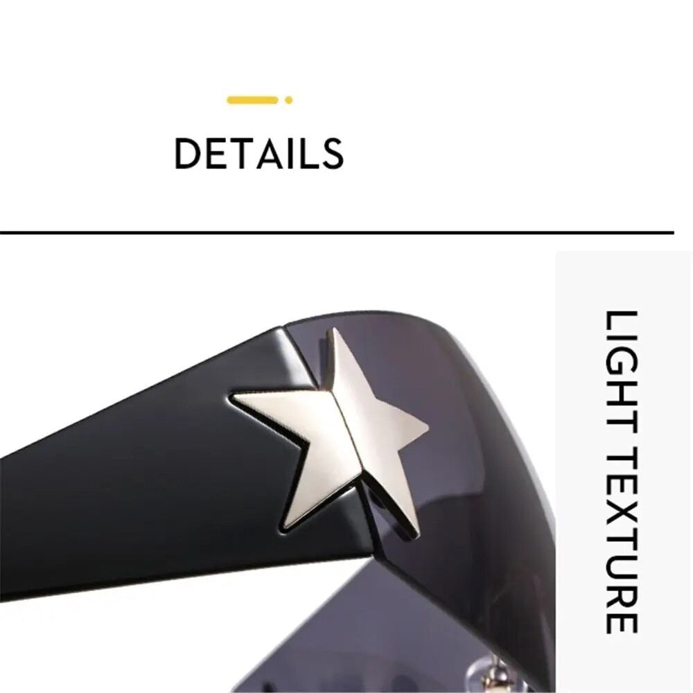 Y2K Black Star Sunnies