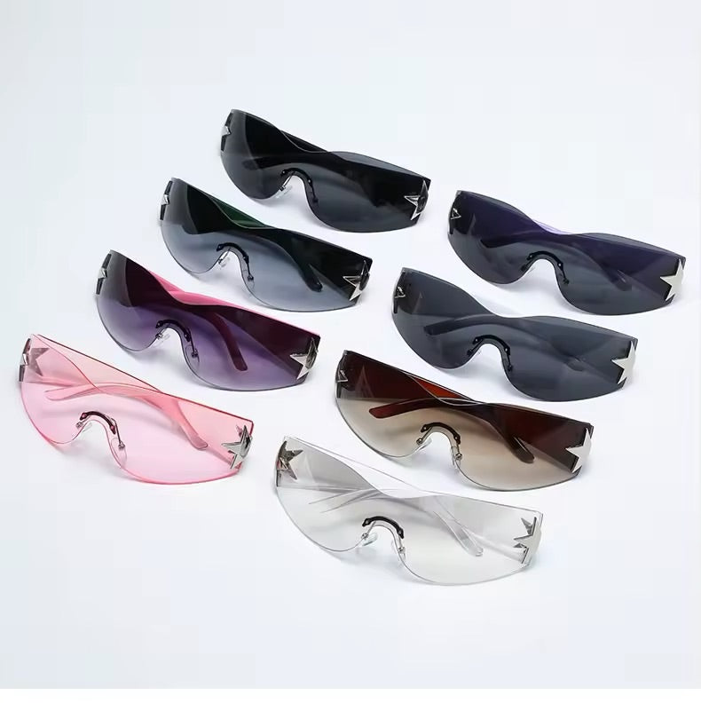Y2K Black Star Sunnies