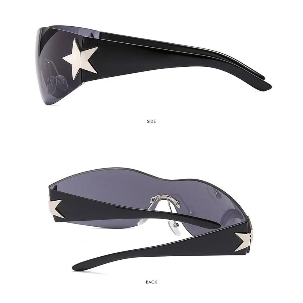 Y2K Black Star Sunnies