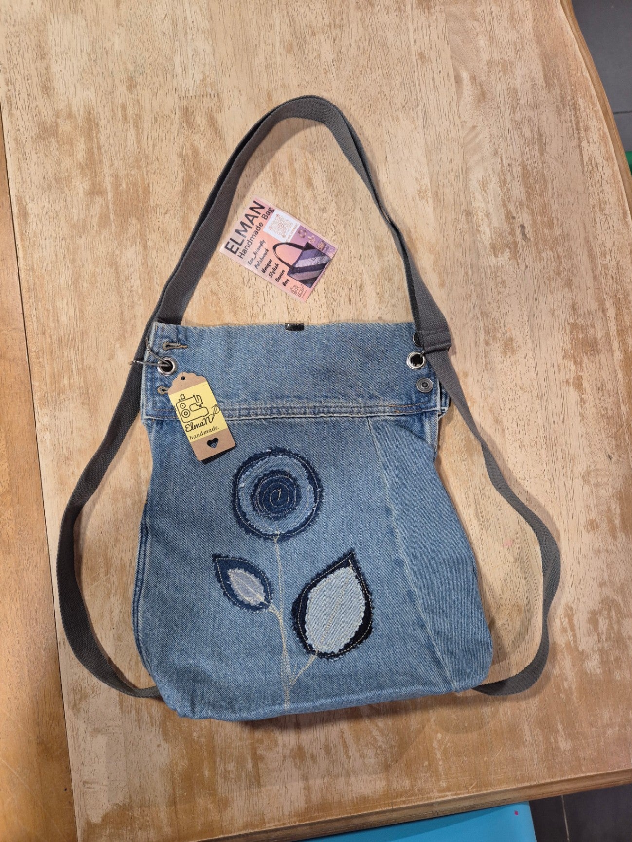 Embroidered backpack