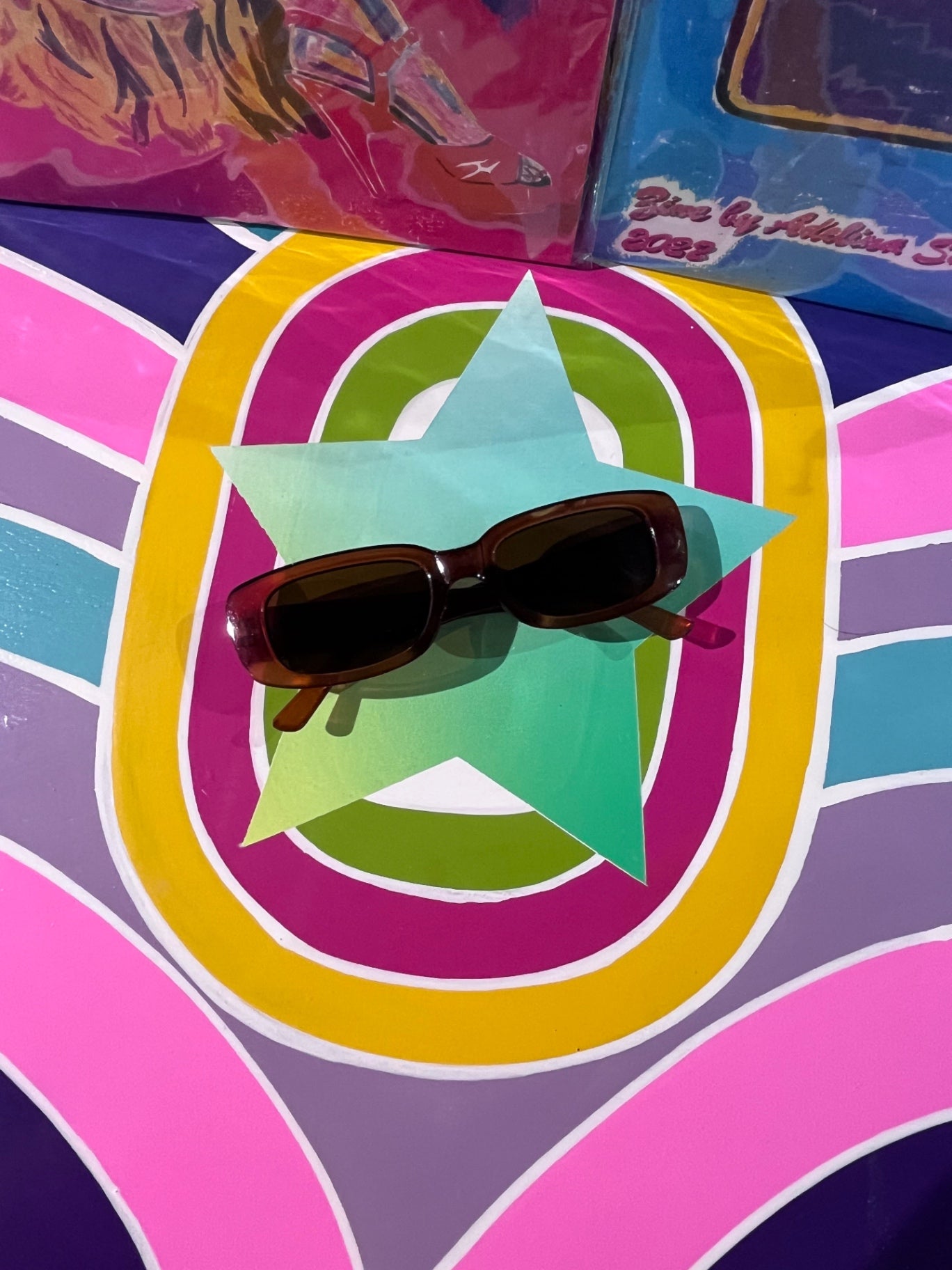 90s Oblong Sunnies Leopard