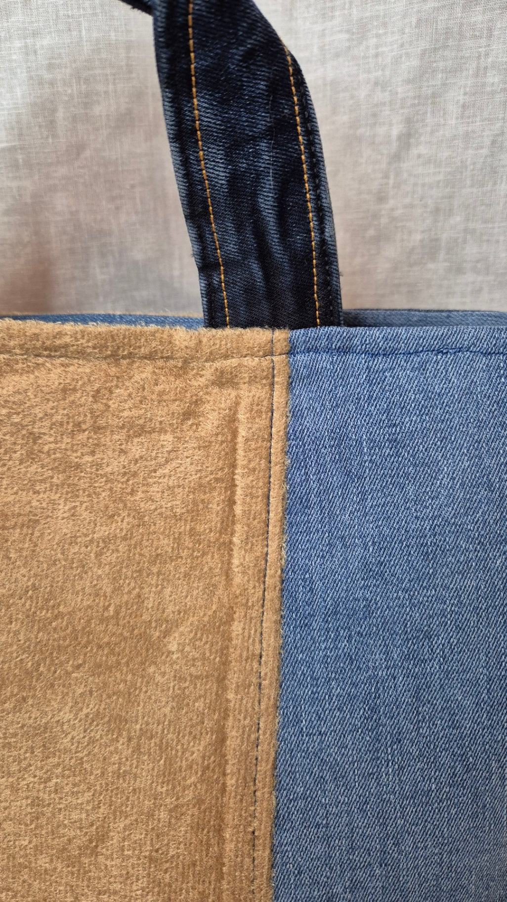 Blue & beige