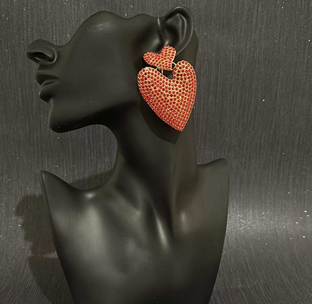 Diamanté red love