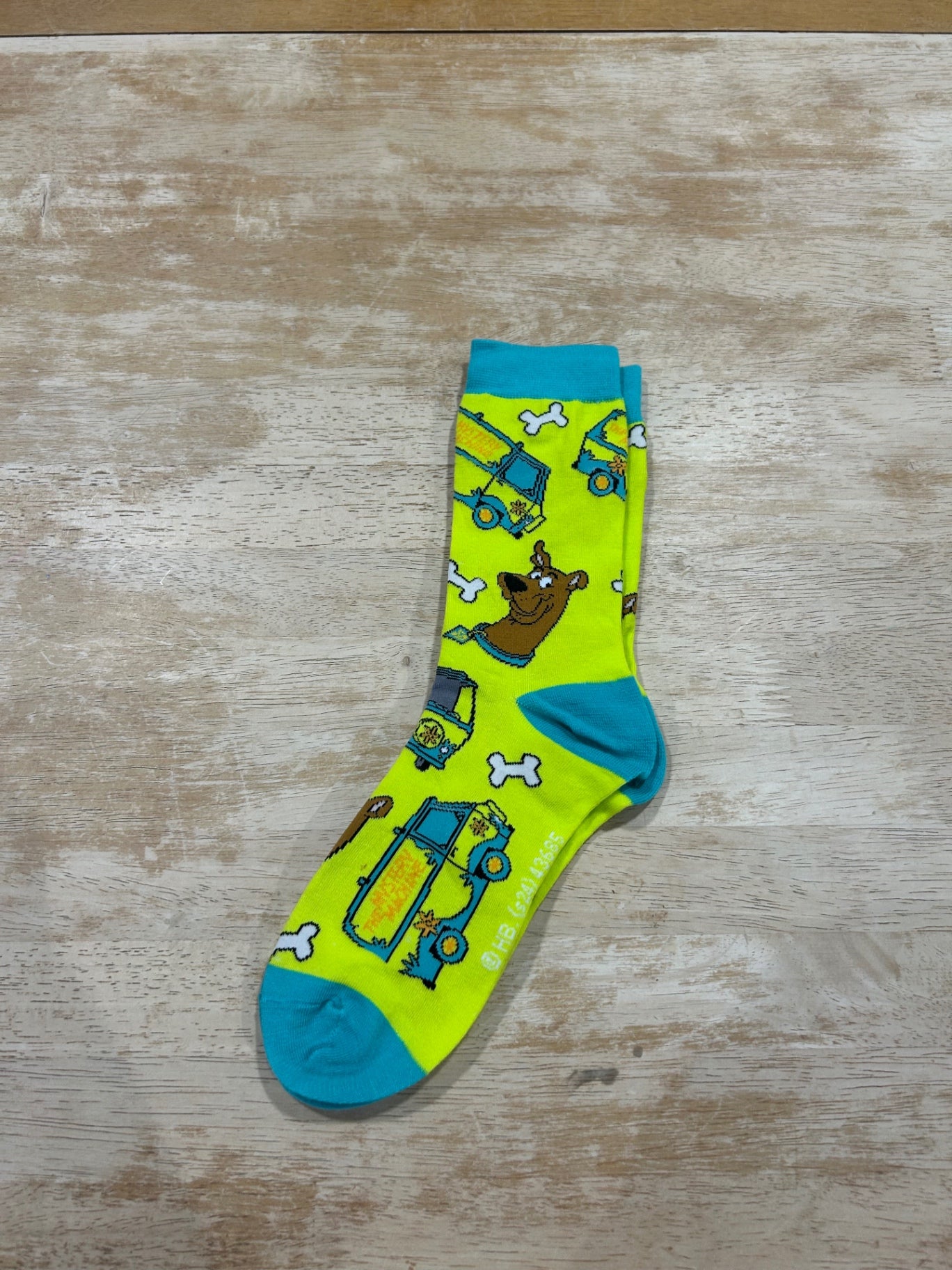 Scooby-Doo Socks Neon Yellow