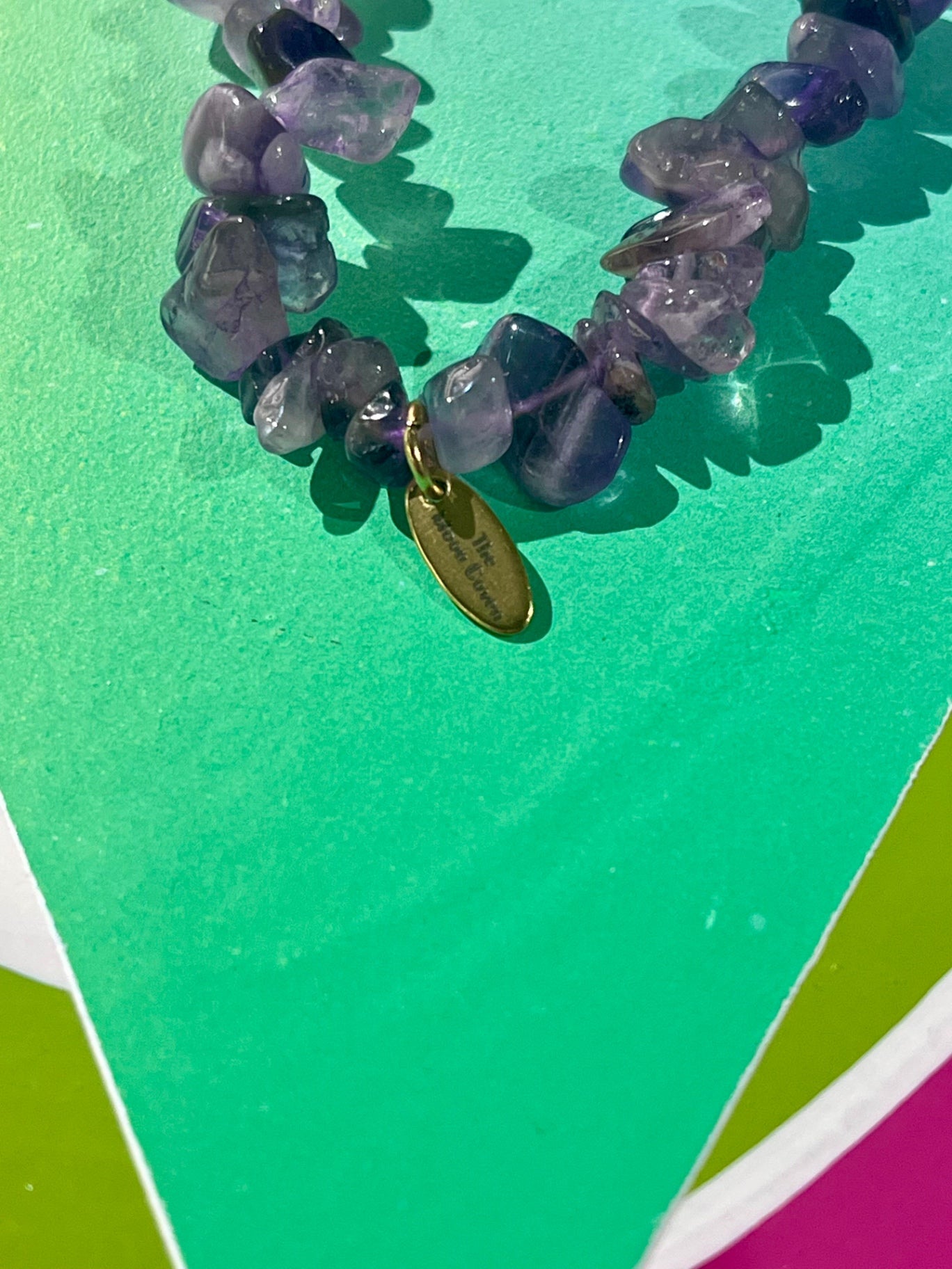Amethyst Stretch Chip Bracelet