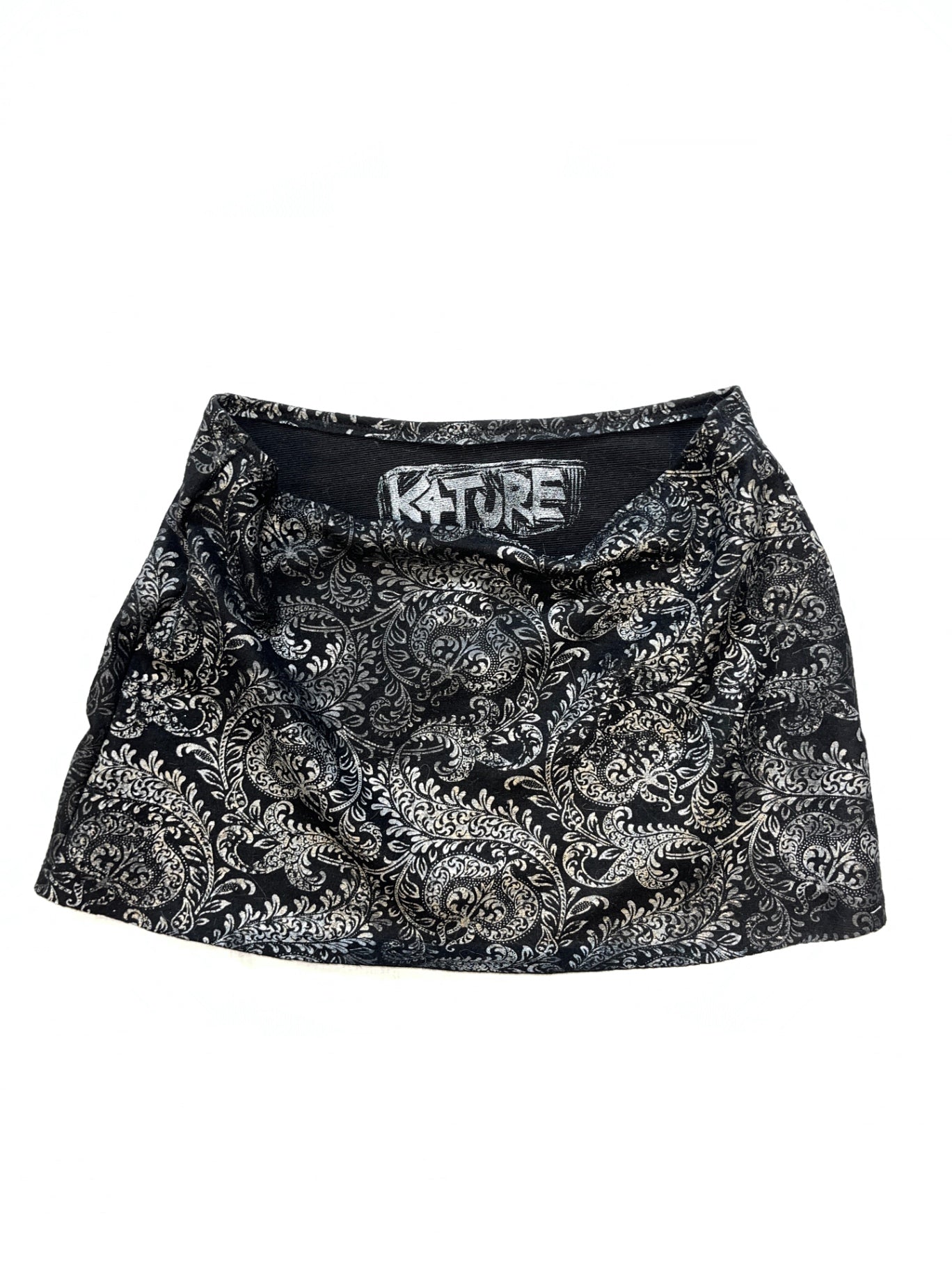 K4TURE handmade paisley print mini skirt