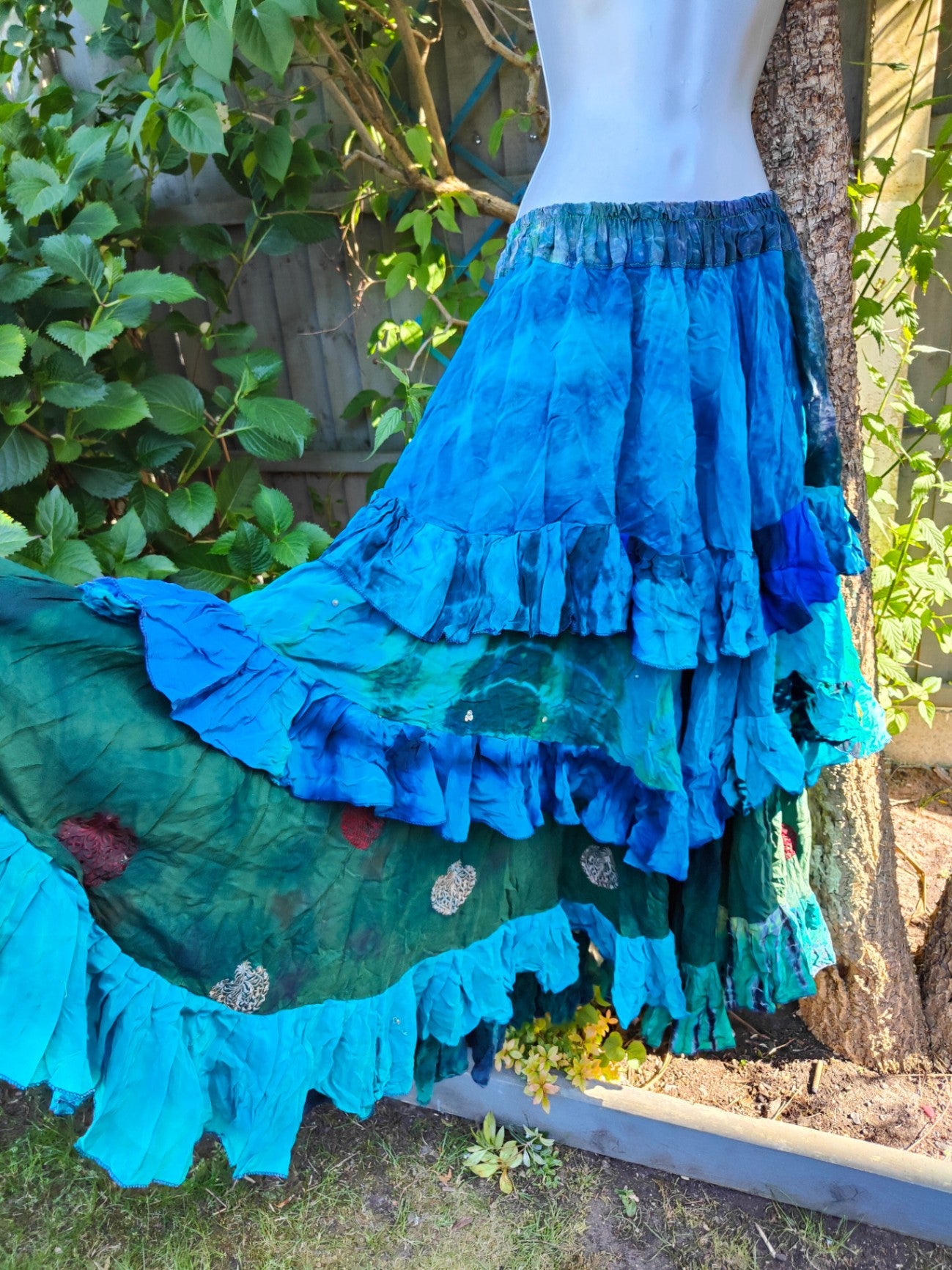 Wanderlust maxi skirt / blue skies