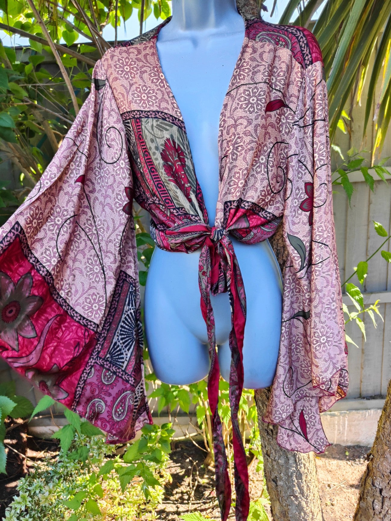 Stevie top- maroon beige