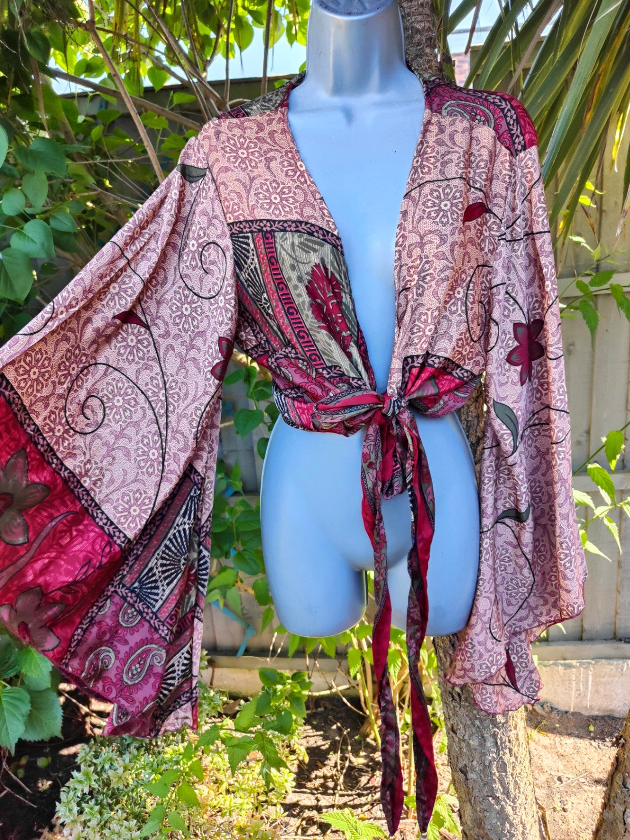 Stevie top- maroon beige