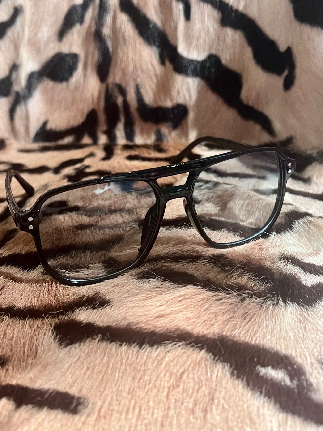 Porto Aviator Black Clear Anti Blue light