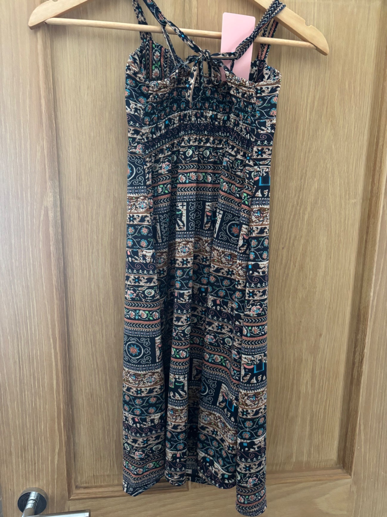 Blue dress with straps