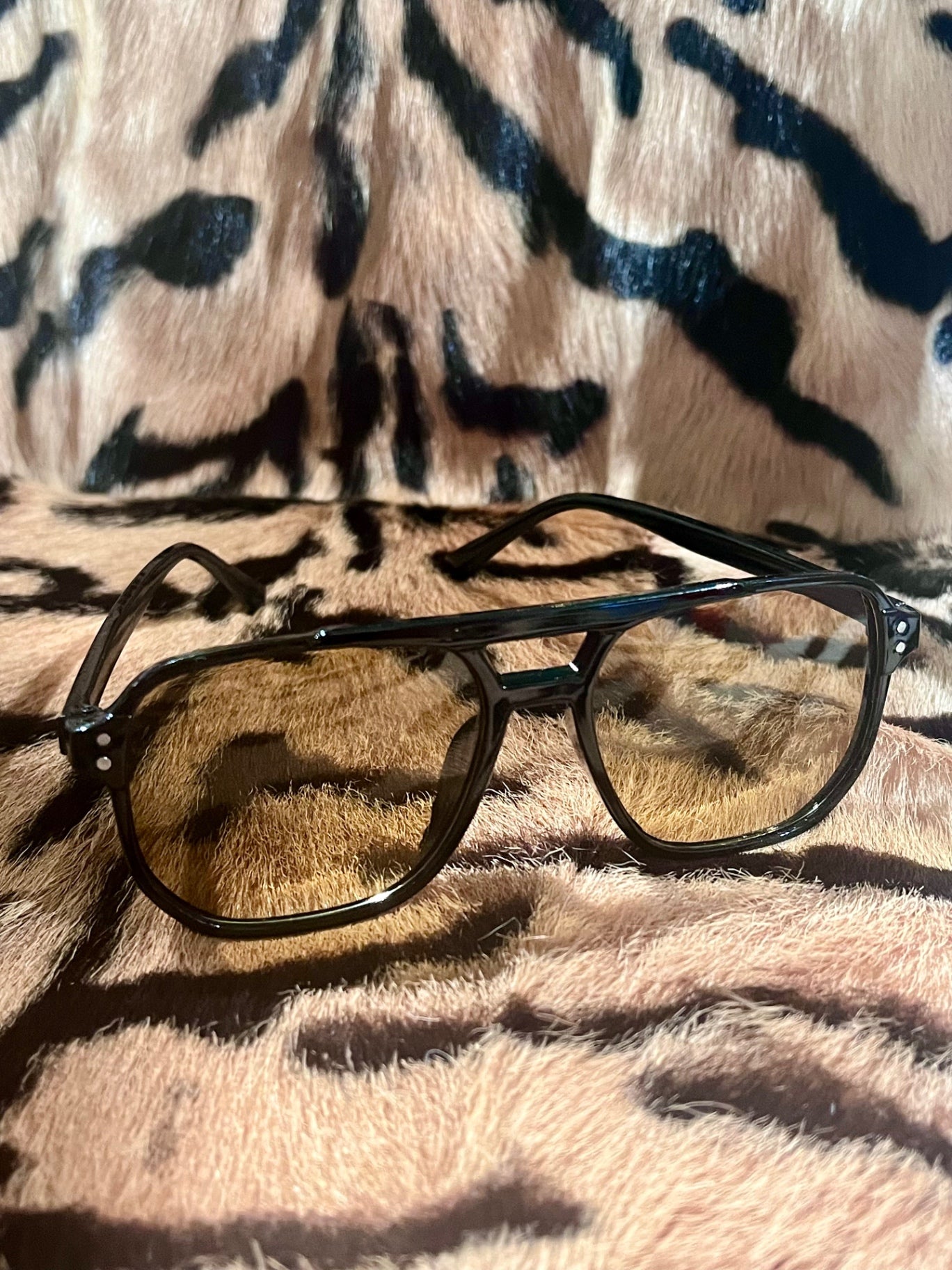 Porto Aviator Black Yellow Sunnies