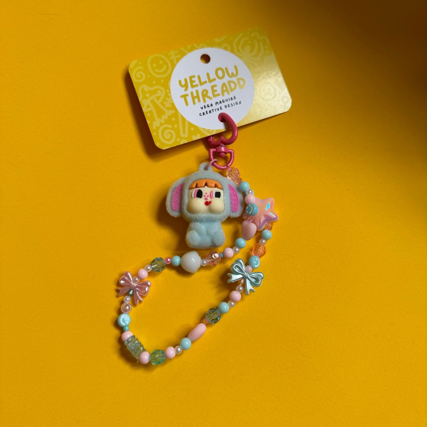 Bunny Bead Keychain