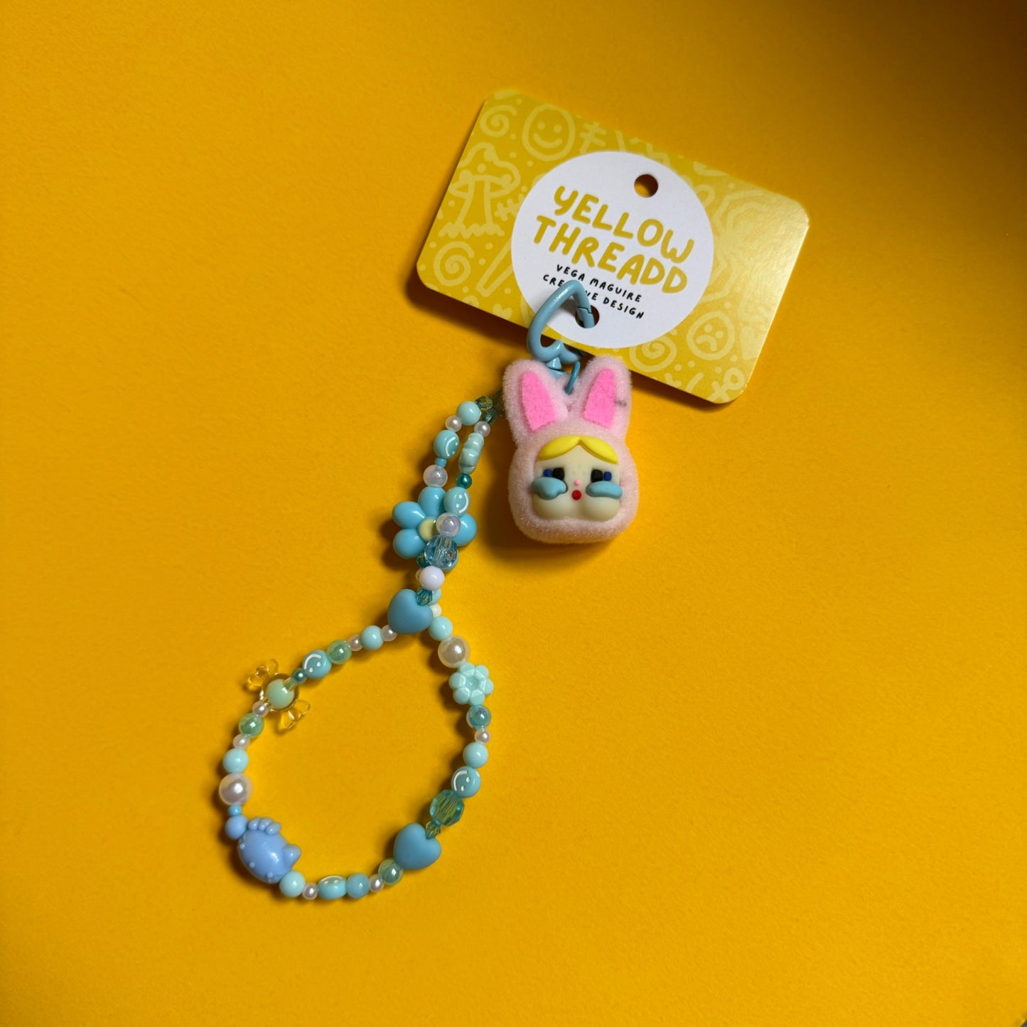 Blue Bunny Charm