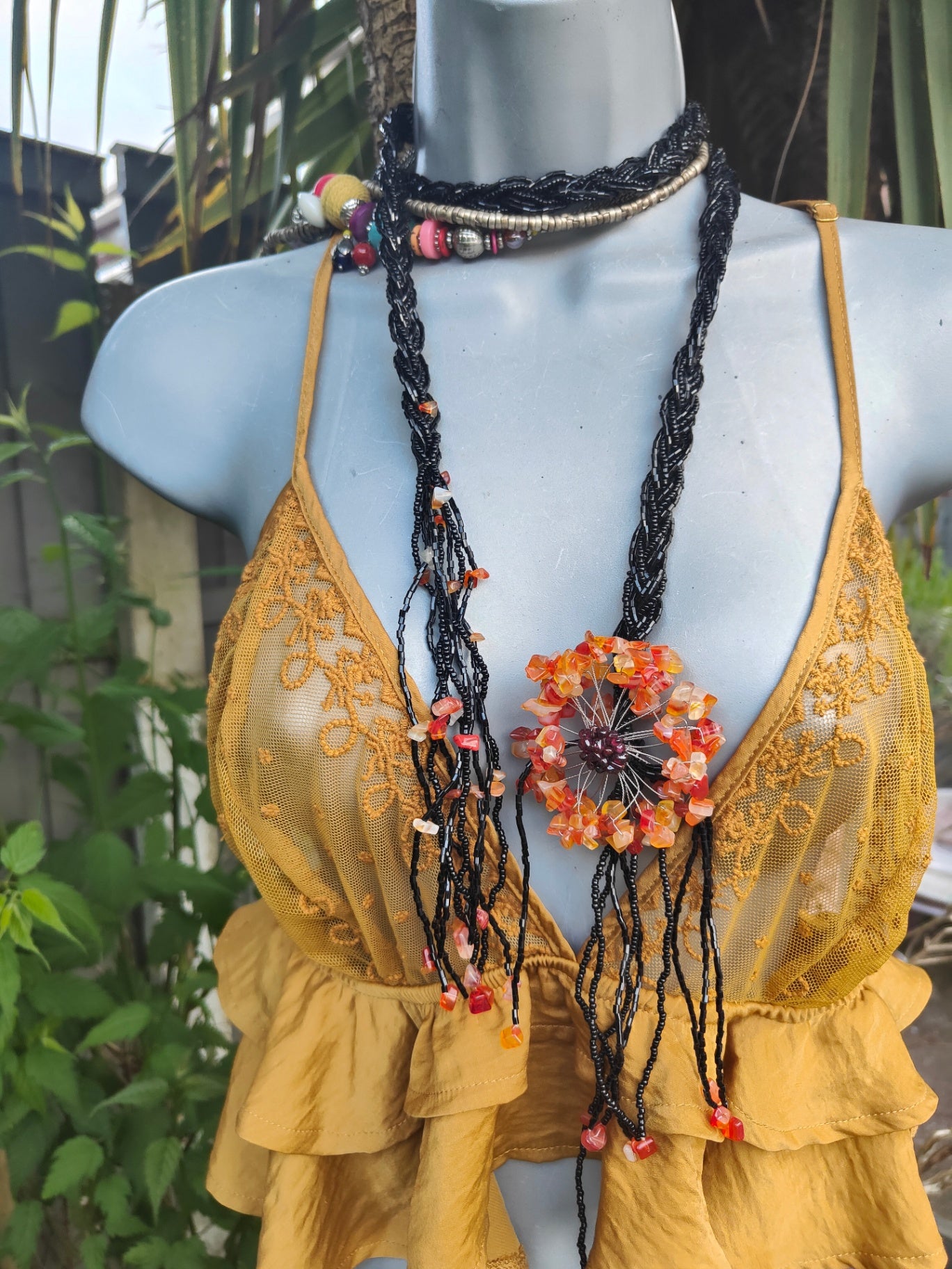 Tia beaded belt / necklace