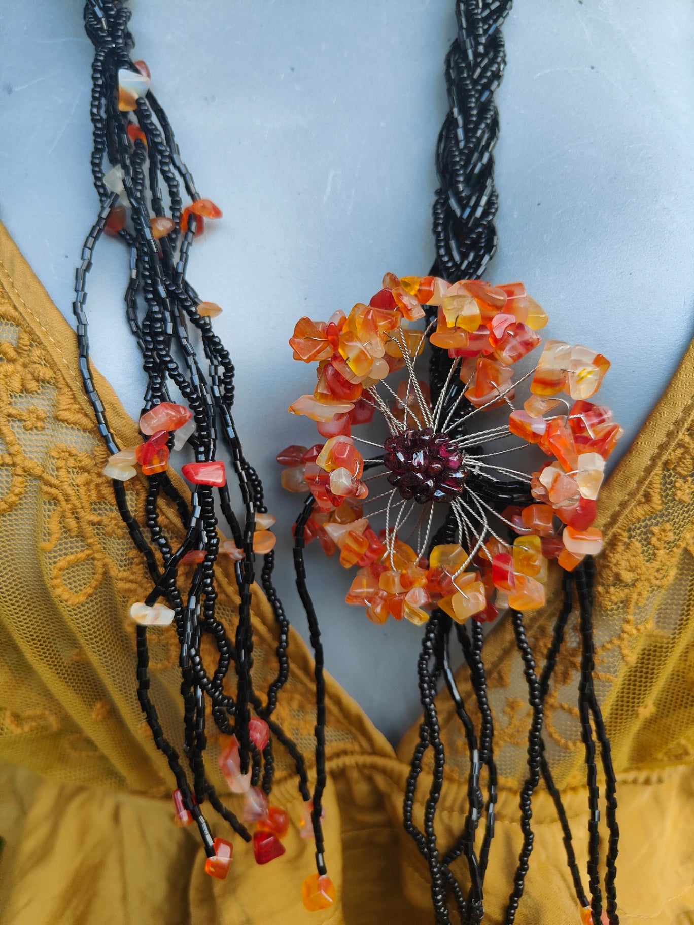 Tia beaded belt / necklace