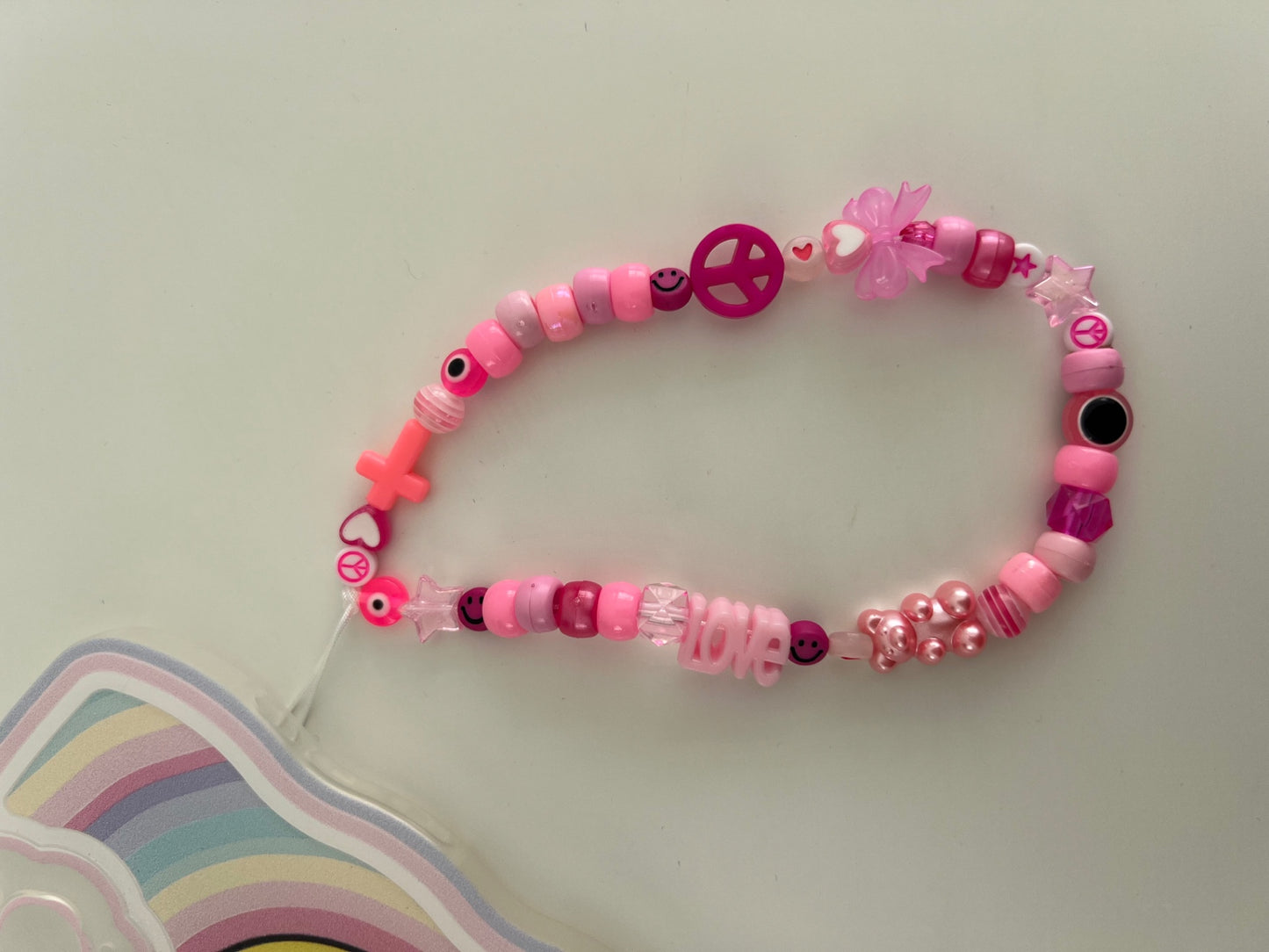 Inspire phone charm - pink