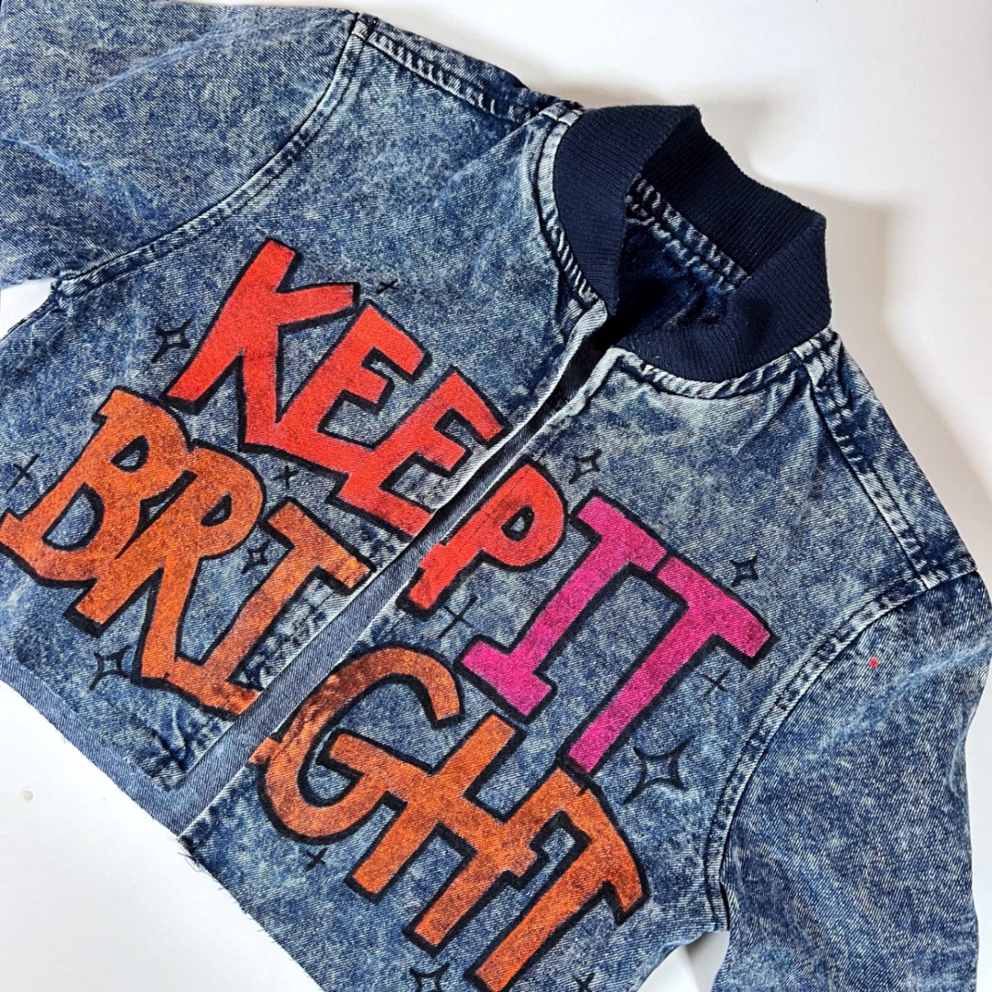 Keep It Bright graffiti jacket