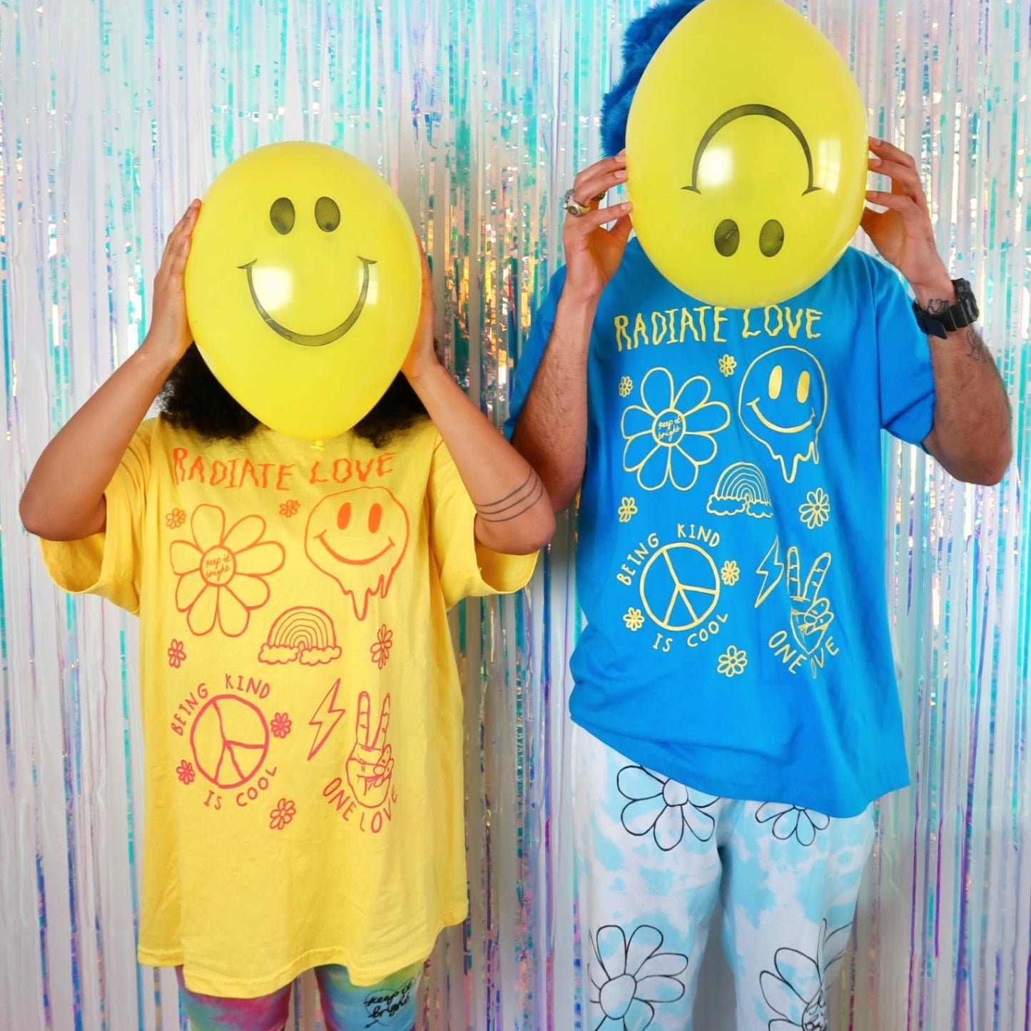 Hippie Heart tshirt - yellow