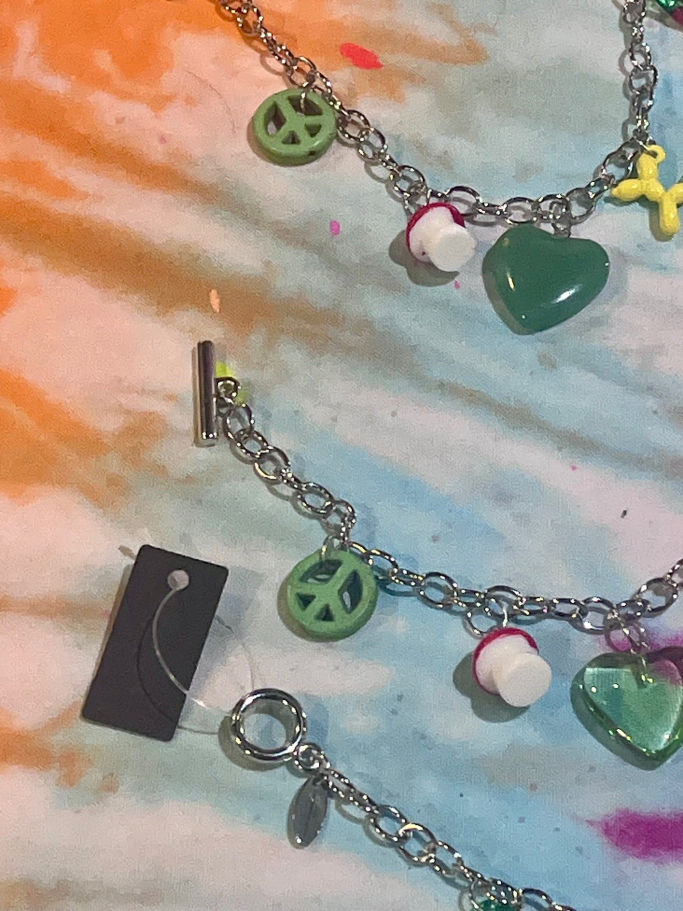 Silver T-Bar Chilli Charm Bracelet