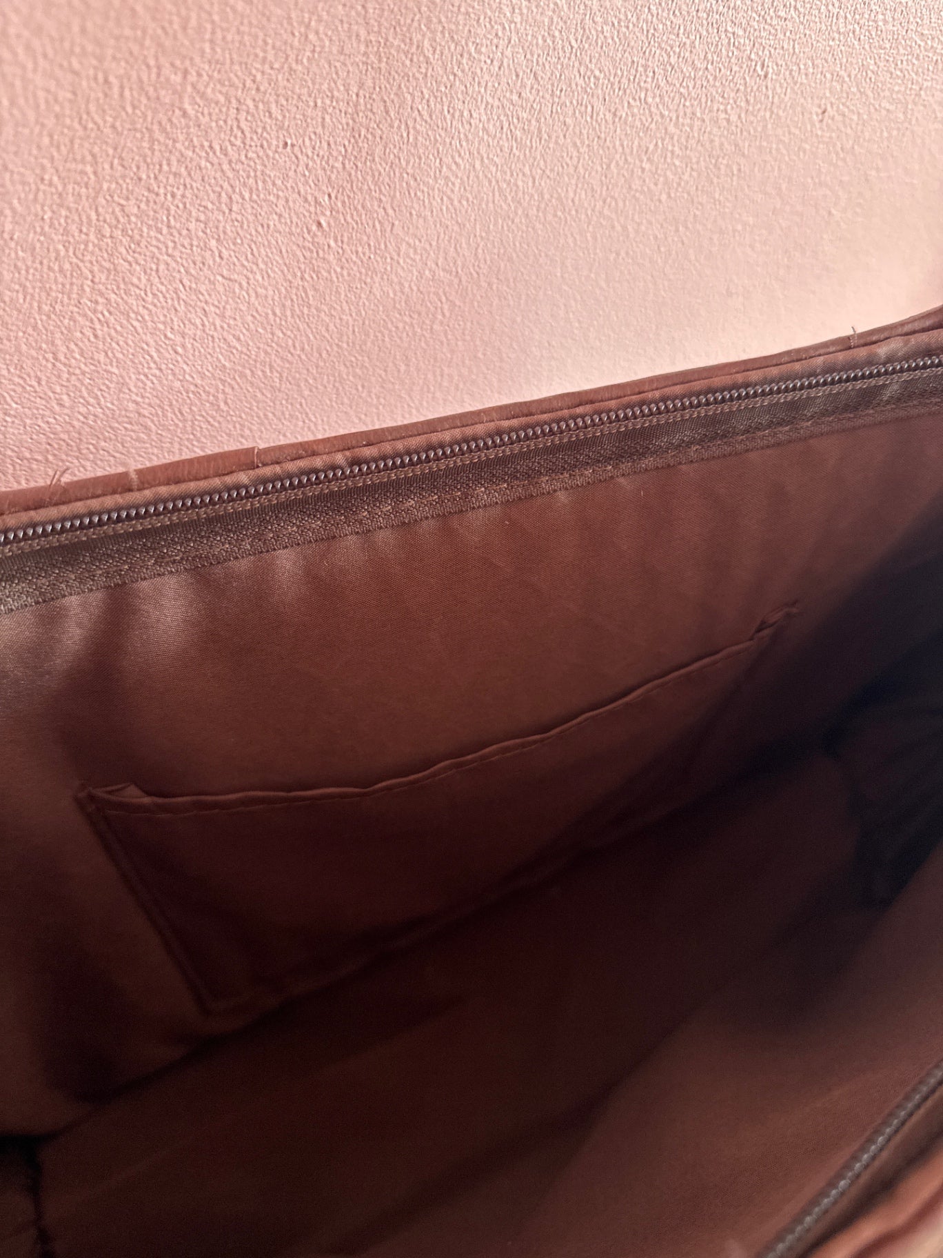 Brown woven bag