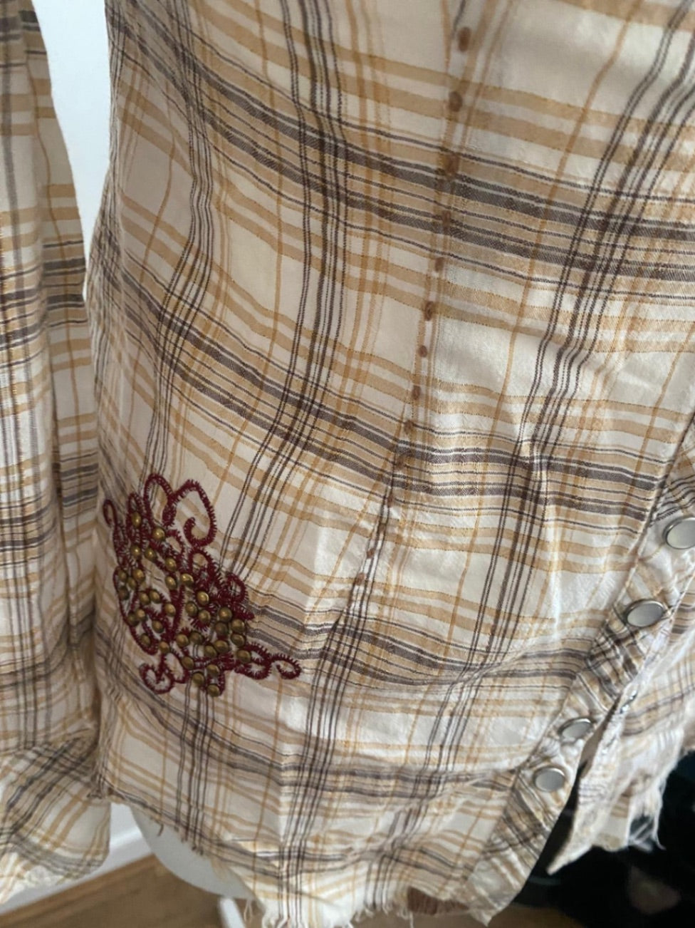 Guess jeans checkered shirt