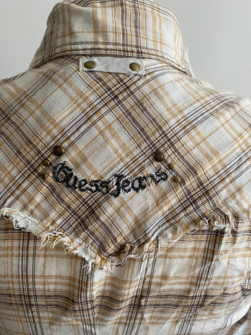 Guess jeans checkered shirt